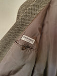 Vintage Giorgio Armani Sakko Schurwolle Schwarz Grau M-L