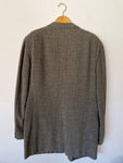 Vintage Giorgio Armani Sakko Schurwolle Schwarz Grau M-L