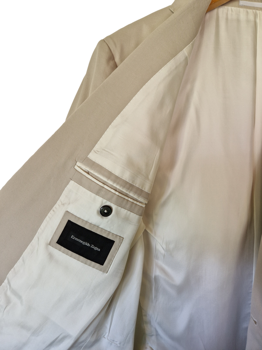 Ermenegildo Zegna Sakko By Braun Hamburg Hellbraun Creme (7-54R) XXL