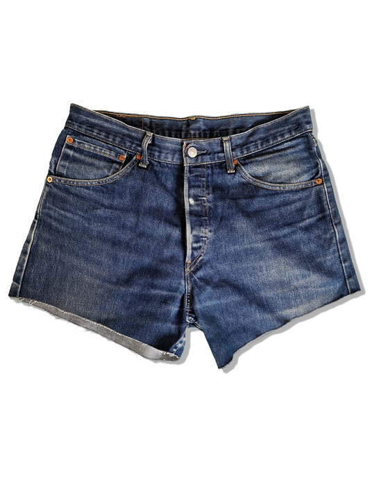 Vintage Levis Jeansshorts 522 02 Dunkelblau W 34