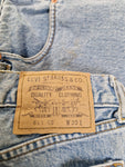 Vintage Levis Jeansshorts Orange Tab 641 02 Hellblau W 30