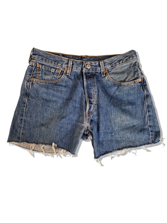 Vintage Levis Jeansshorts 501 Blau W33
