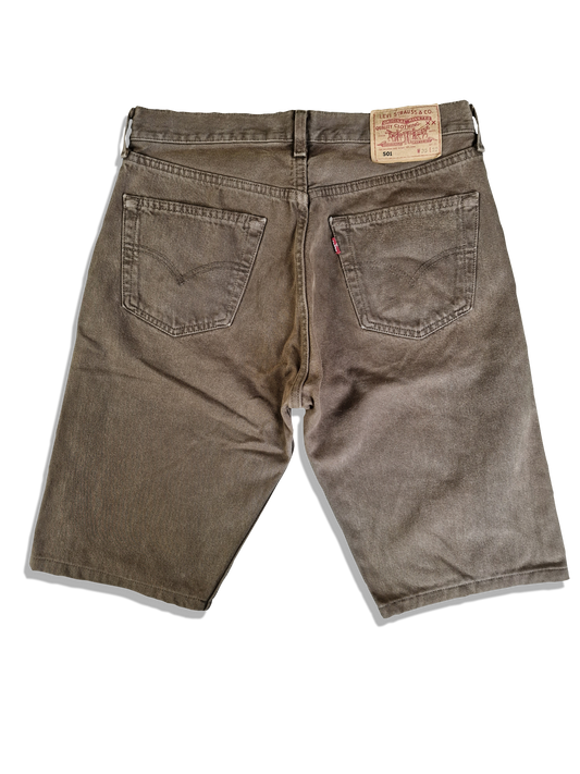 Vintage Levis Jeansshorts Made In USA Braun W33