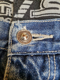 Southpole Jeansshorts Baggy Two Layers Bestickt Made In Hong Kong Blau 32