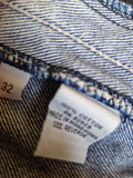 Southpole Jeansshorts Baggy Two Layers Bestickt Made In Hong Kong Blau 32