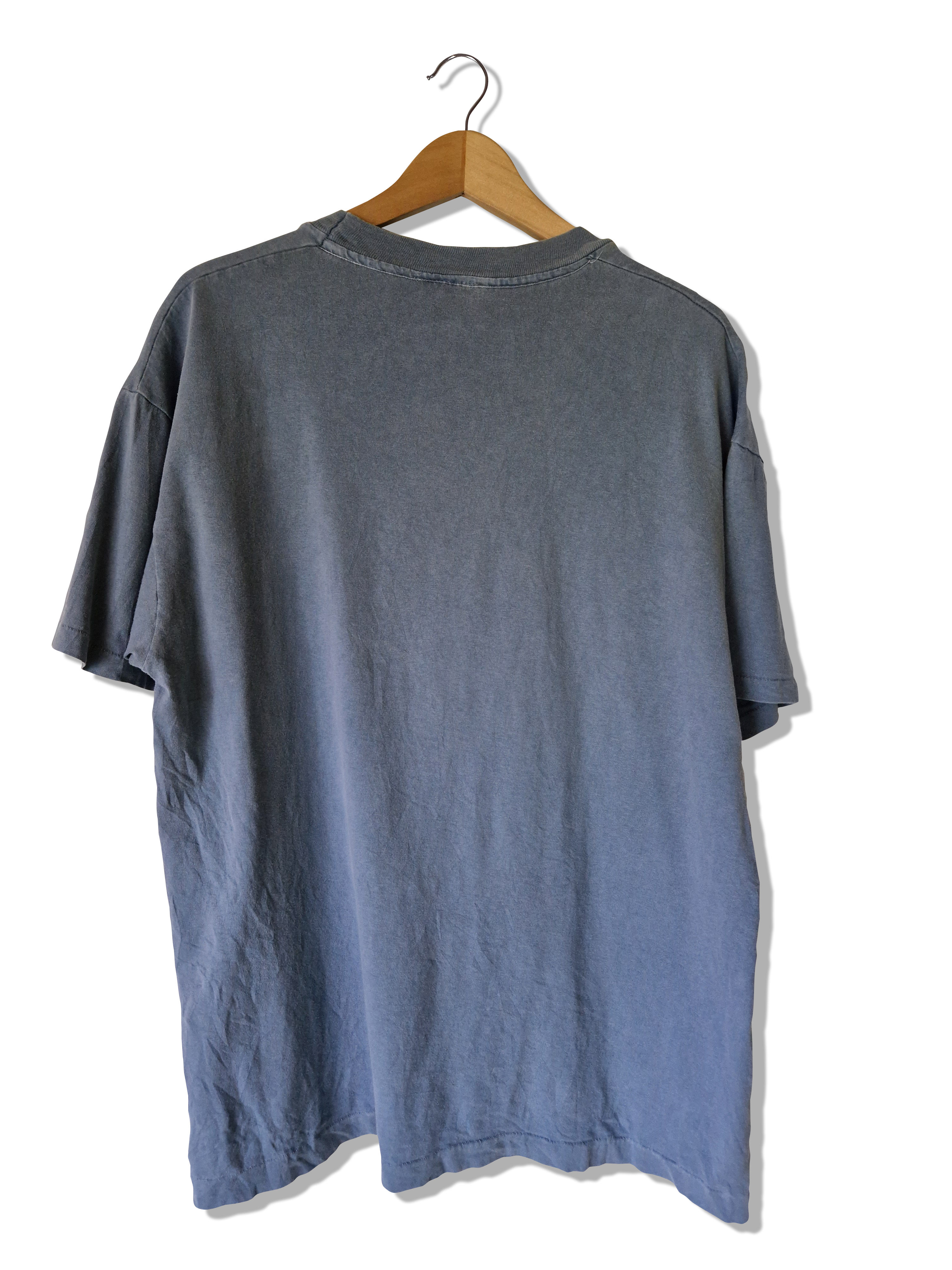 Vintage Tech Styles Shirt Tourist California San Diego Single Stitched Made IN USA Blau Grau M - RareRags