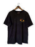 Vintage Oneita Shirt Tourist Santa Barbara California Single Stitched Made In USA Schwarz XL