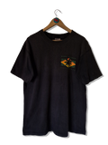Vintage Oneita Shirt Tourist Santa Barbara California Single Stitched Made In USA Schwarz XL