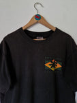 Vintage Oneita Shirt Tourist Santa Barbara California Single Stitched Made In USA Schwarz XL