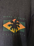 Vintage Oneita Shirt Tourist Santa Barbara California Single Stitched Made In USA Schwarz XL