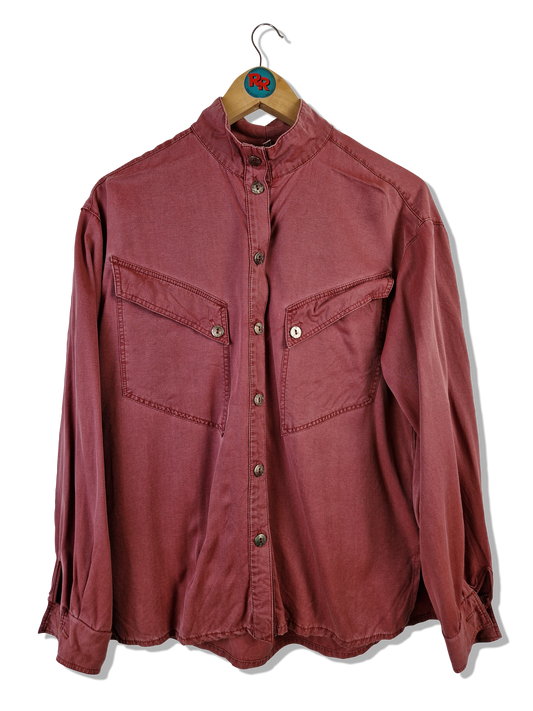 Vintage Hemd Crazy Pockets Rot (38) S-M