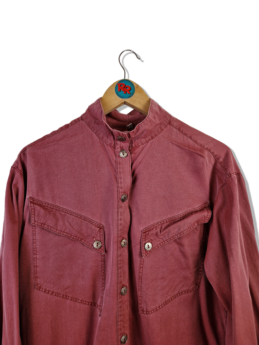 Vintage Hemd Crazy Pockets Rot (38) S-M