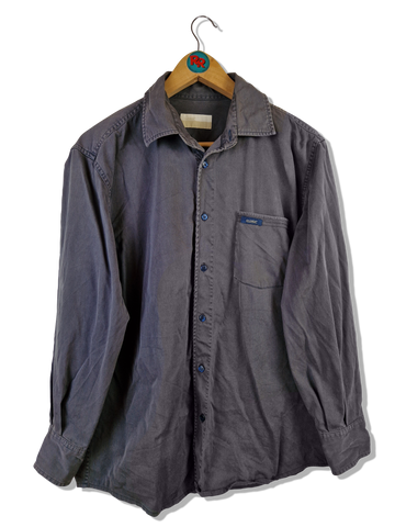 Closed Stoffhemd Basic Grau M