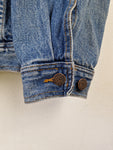 Vintage Casual Pointe Jeansjacke Made In Hong Kong Hellere Waschung Blau L