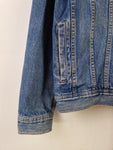 Vintage Casual Pointe Jeansjacke Made In Hong Kong Hellere Waschung Blau L