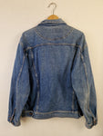 Vintage Casual Pointe Jeansjacke Made In Hong Kong Hellere Waschung Blau L