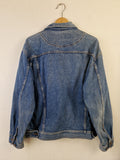 Vintage Casual Pointe Jeansjacke Made In Hong Kong Hellere Waschung Blau L