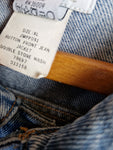 Vintage Calvin Klein Jeansjacke Button Front Double Stone Wash Made In USA Hellblau XL