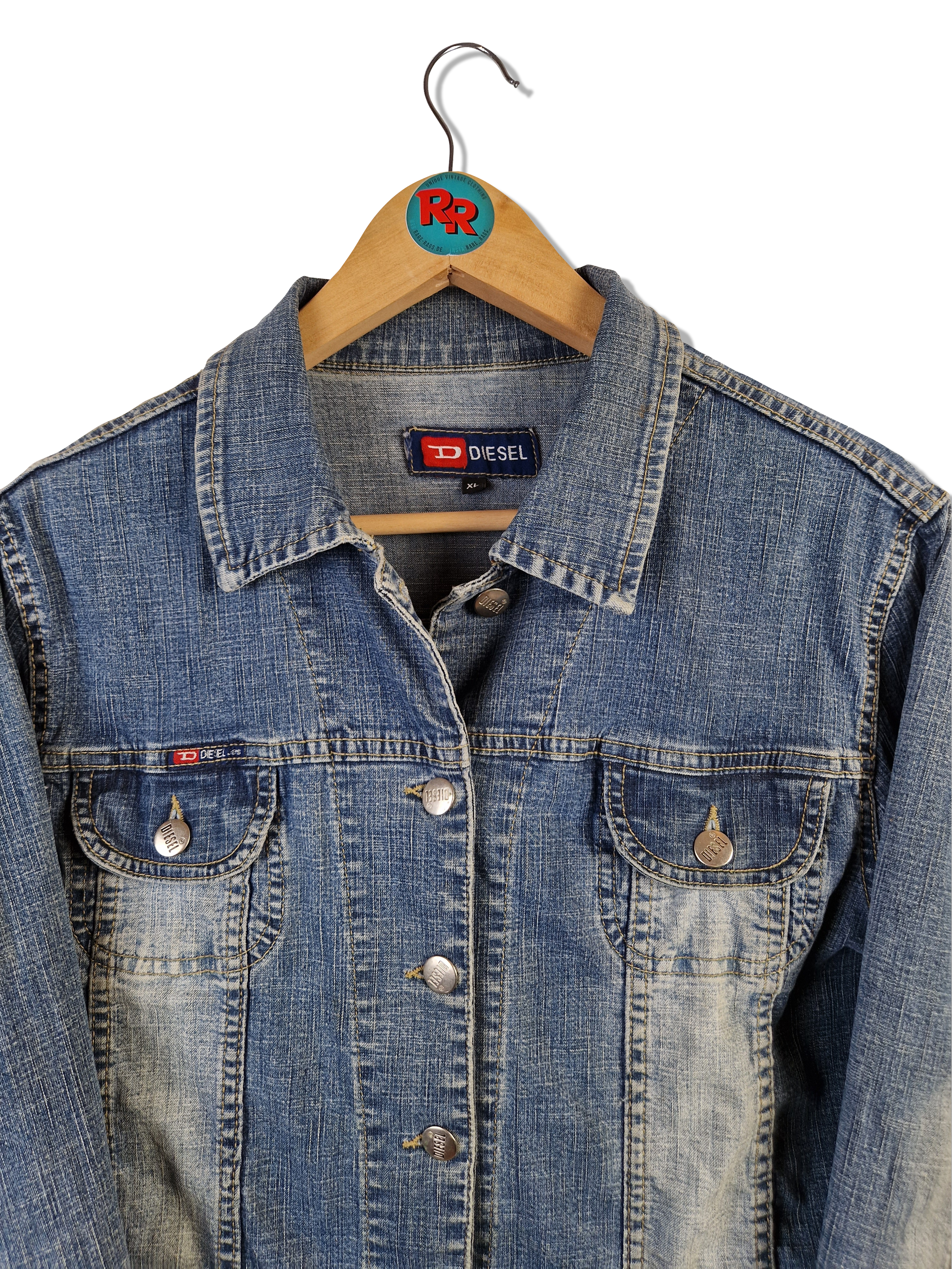 Diesel Jeansjacke Dunkelblau Damengröße XL