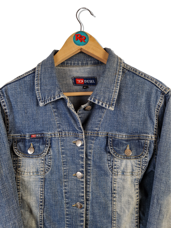 Diesel Jeansjacke Dunkelblau Damengröße XL