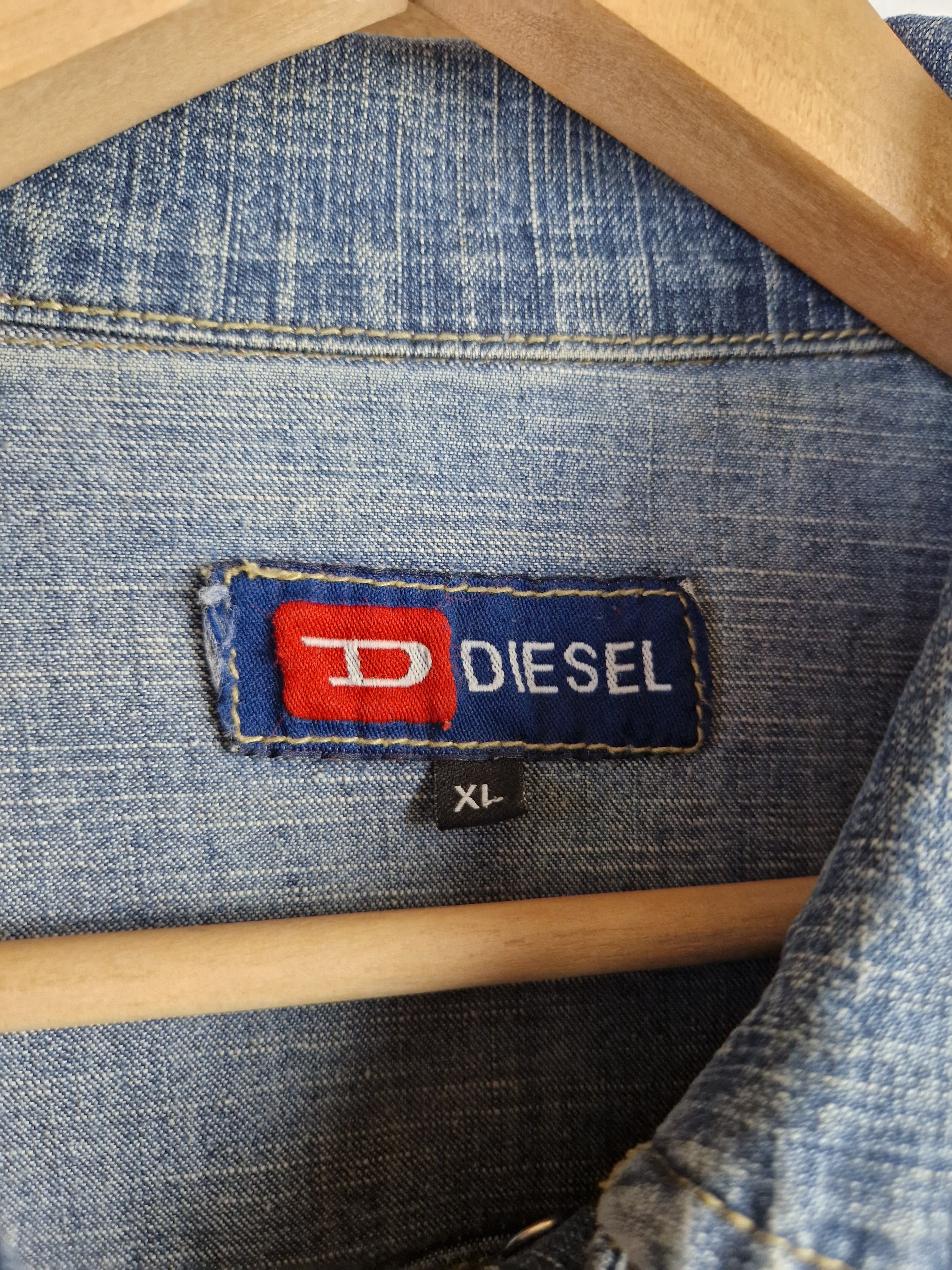 Diesel Jeansjacke Dunkelblau Damengröße XL