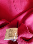 Vintage Rodhos Valentino Japan Turtleneck Brusttasche Rot M-L
