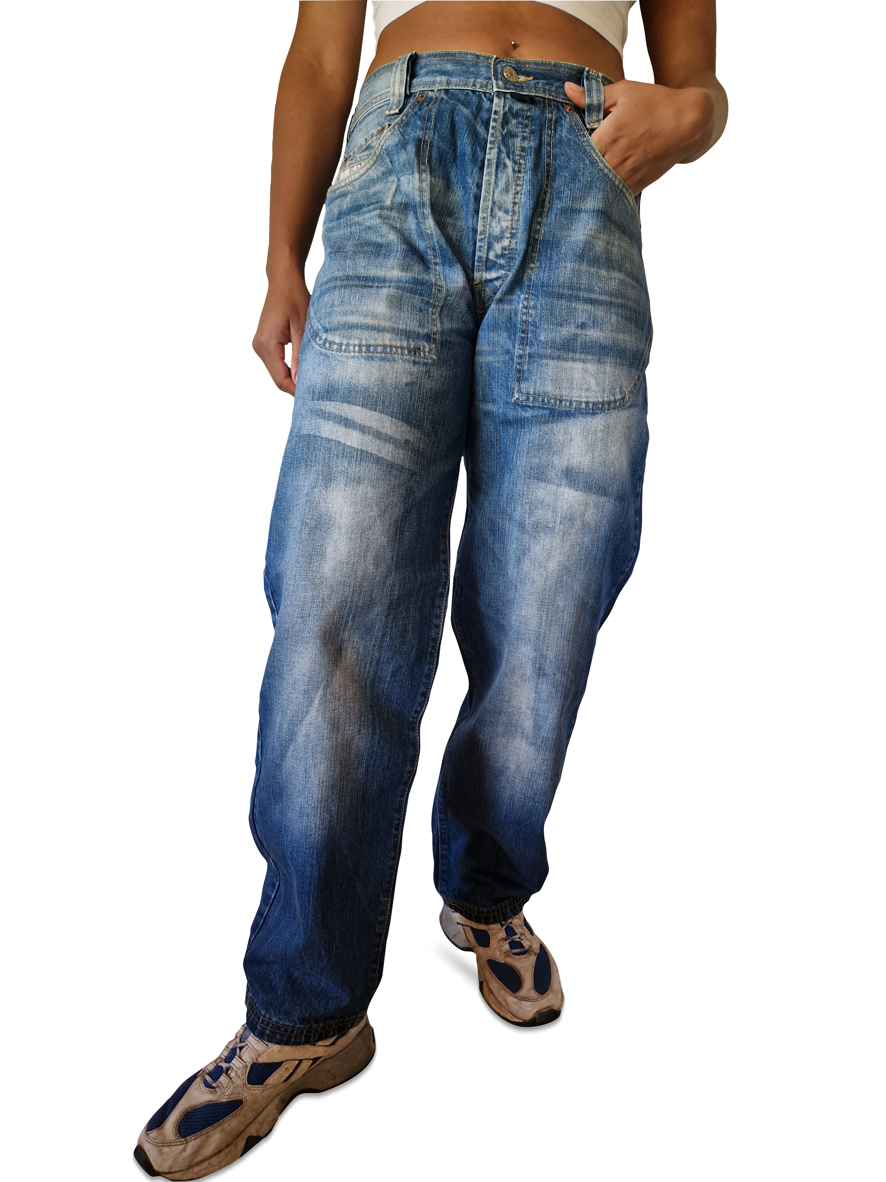 Y2K Picaldi Jeans Baggy Blau W32 L32