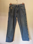 Vintage Aerosoul Jeans Skater Baggy Backpocket Stitching Blau 34x34
