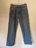 Vintage Aerosoul Jeans Skater Baggy Backpocket Stitching Blau 34x34