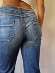 Vintage Closed Jeans Flared Mit Leichtem Schlag Dunkelblau 30