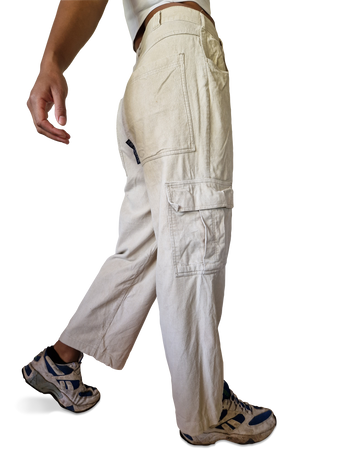 InScene Cordhose Cargo Style Baggy Hellbraun Beige 34