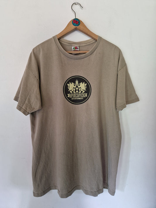 Vintage Fruit Of The Loom Shirt Rhymesayers Entertainment MF Doom Braun XL