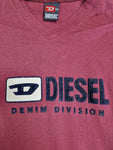 Vintage Diesel Shirt Spellout Rot XL-XXL