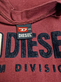 Vintage Diesel Shirt Spellout Rot XL-XXL