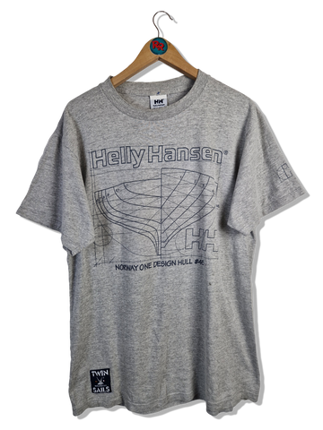 Vintage Helly Hansen Shirt Sea Gear Made In USA Grau L
