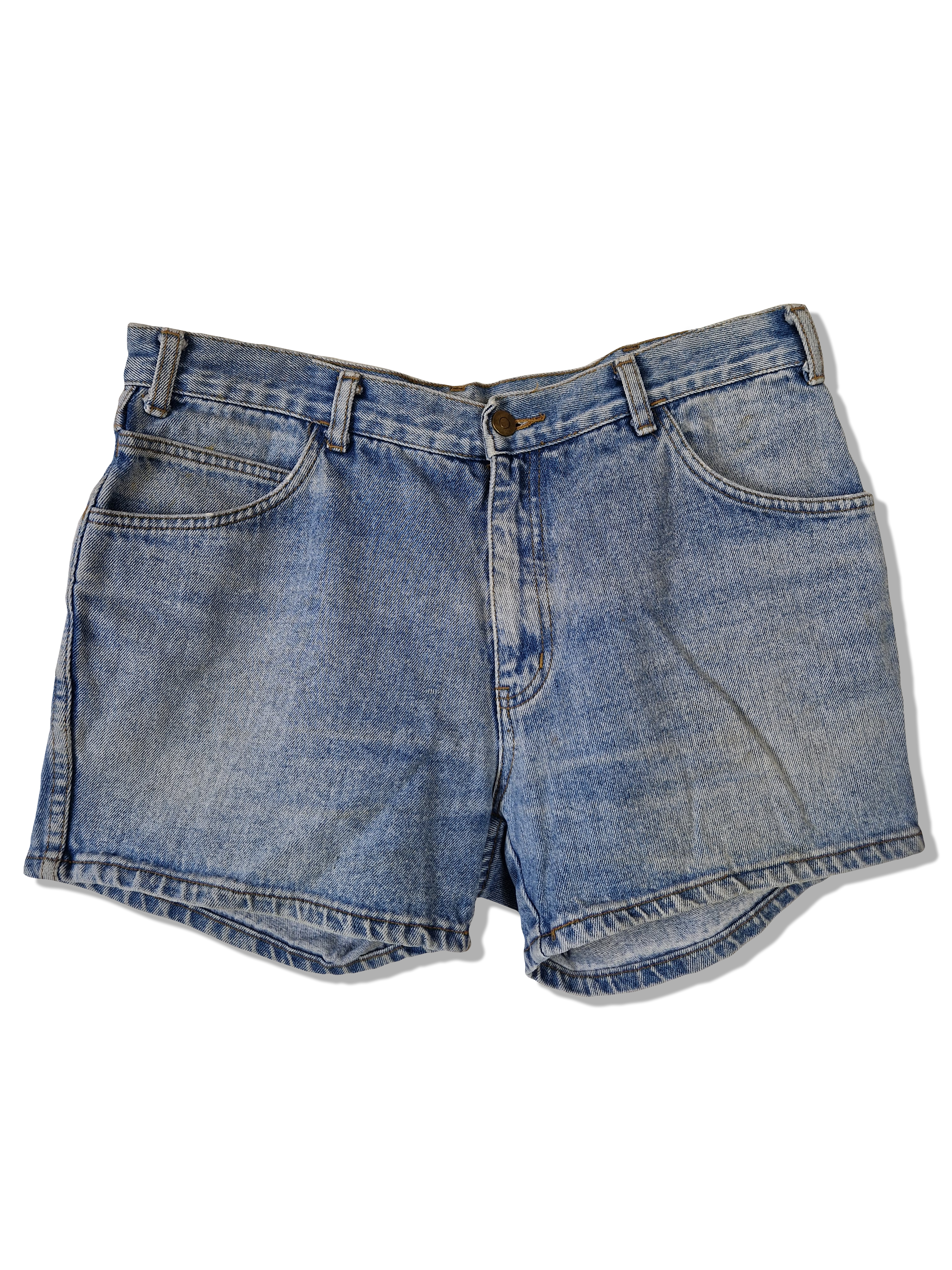Vintage Mark Astor Jeansshorts Kurz Basic Blau (50) M-L