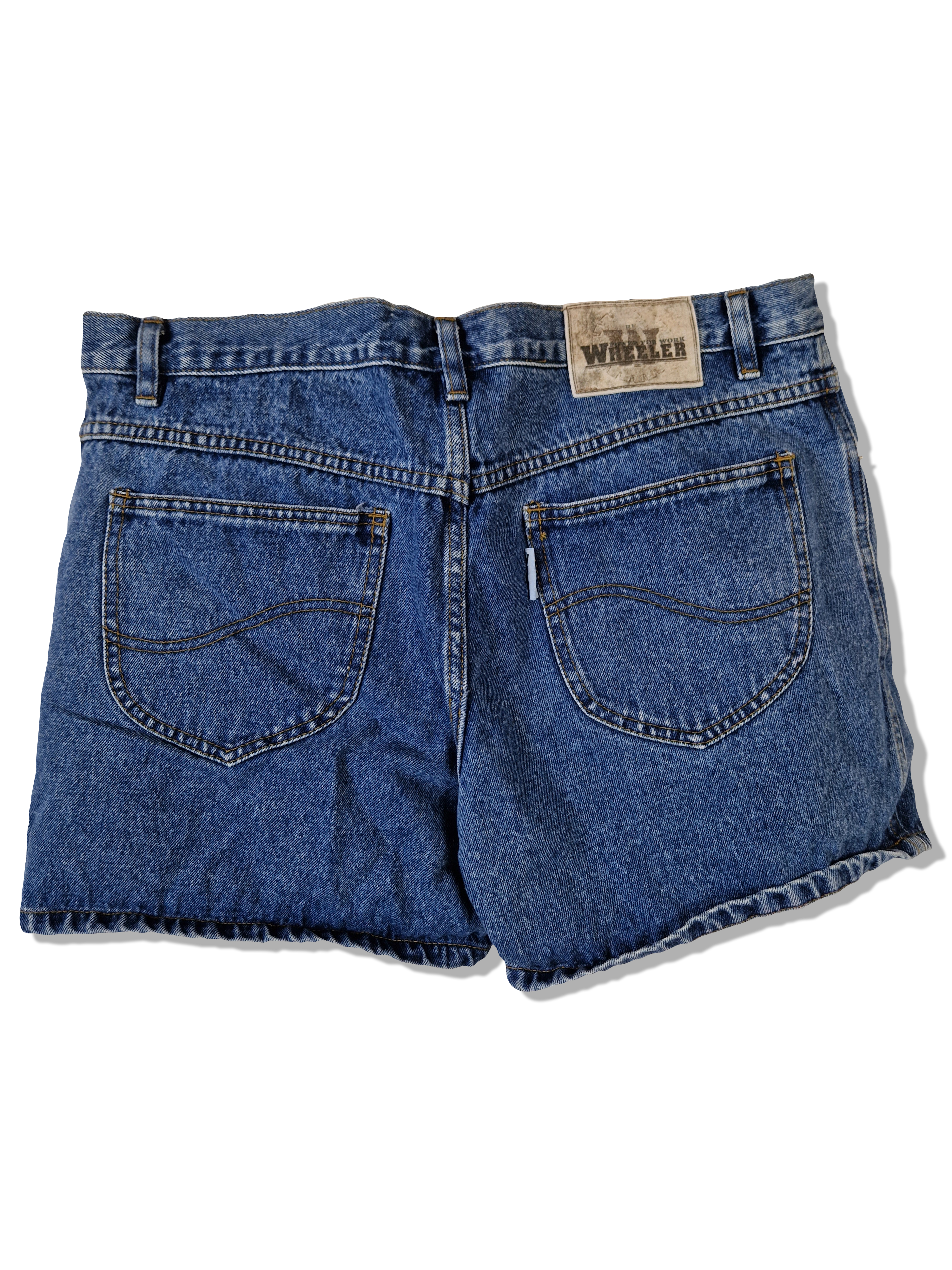 Vintage Wheeler Jeansshorts Fade Out Dunkelblau (40)