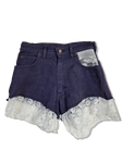 Lee Hotpants Portland Mit Spitze Dunkelblau Weiß 31-34