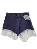 Lee Hotpants Portland Mit Spitze Dunkelblau Weiß 31-34