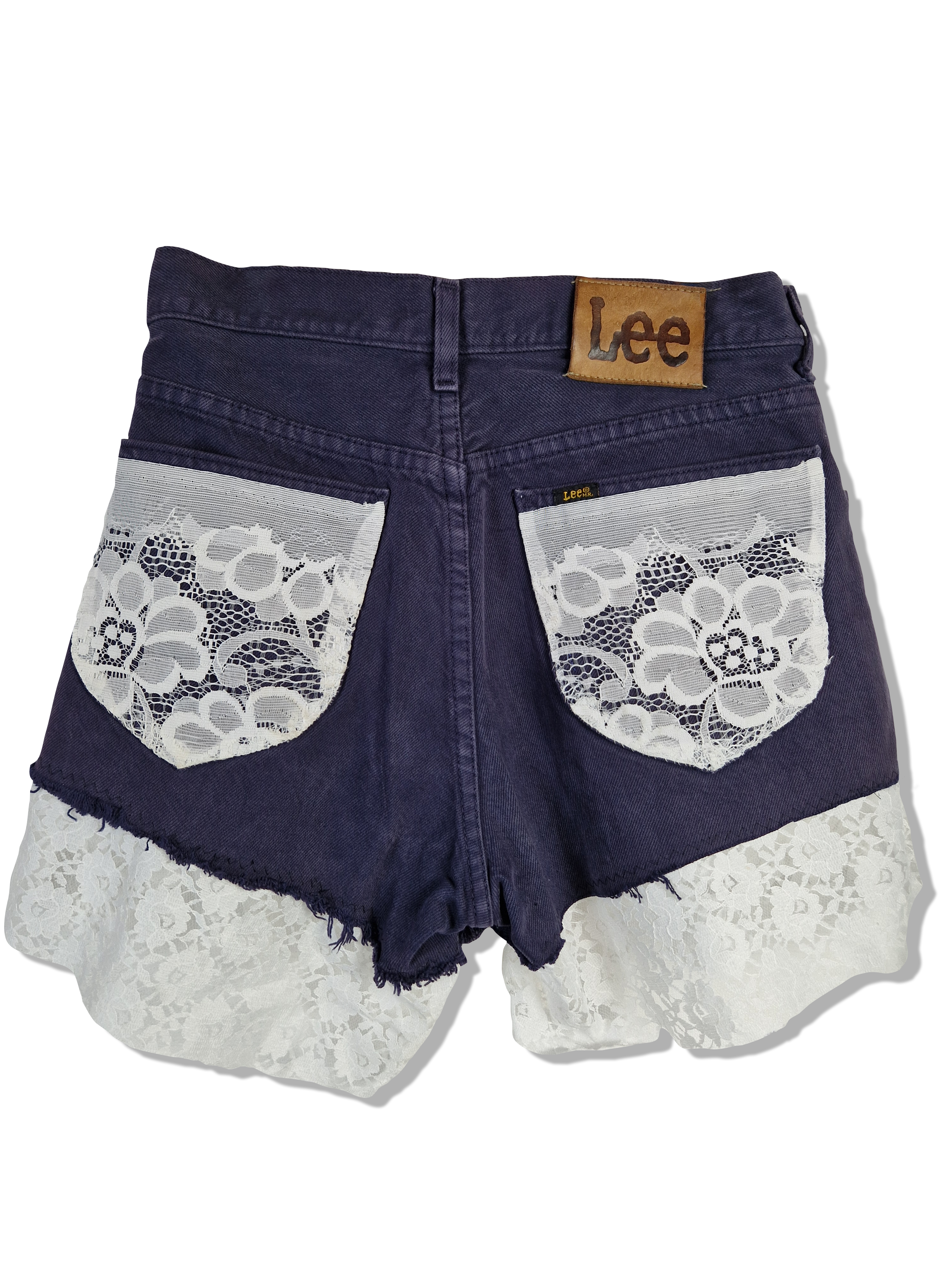 Lee Hotpants Portland Mit Spitze Dunkelblau Weiß 31-34