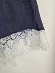 Lee Hotpants Portland Mit Spitze Dunkelblau Weiß 31-34