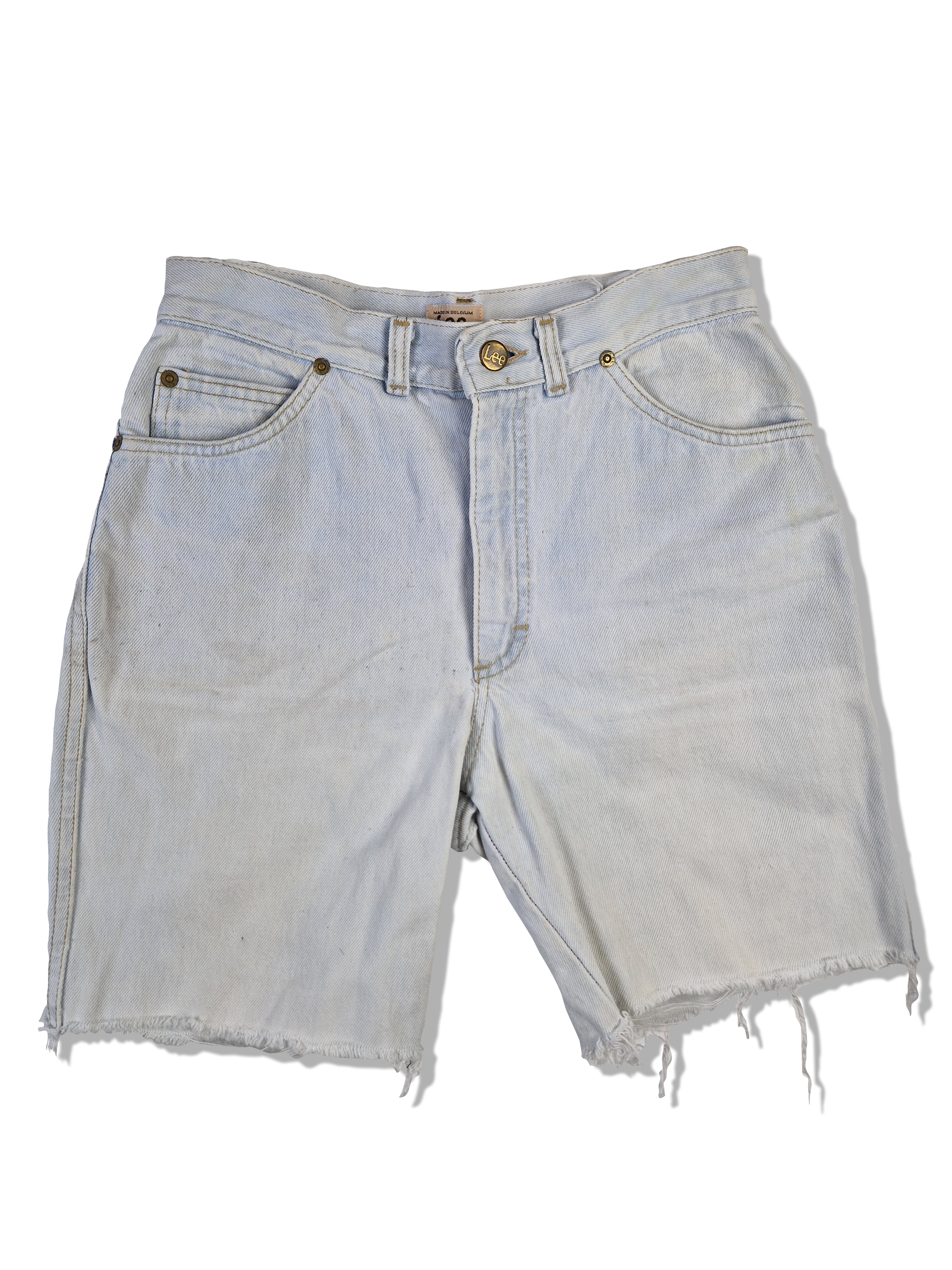 Vintage Lee Jorts Made In Berlgium Hellblau 31