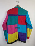 Vintage Unique Patchwork Hemd Multipocket Reversible Bunt L-XL