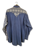 Vintage Rockmount Ranchwear Westernhemd 70s Made In USA Blau Weiß L-XL
