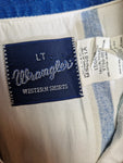 Wrangler Westernhemd Gestreift Weiß Blau L