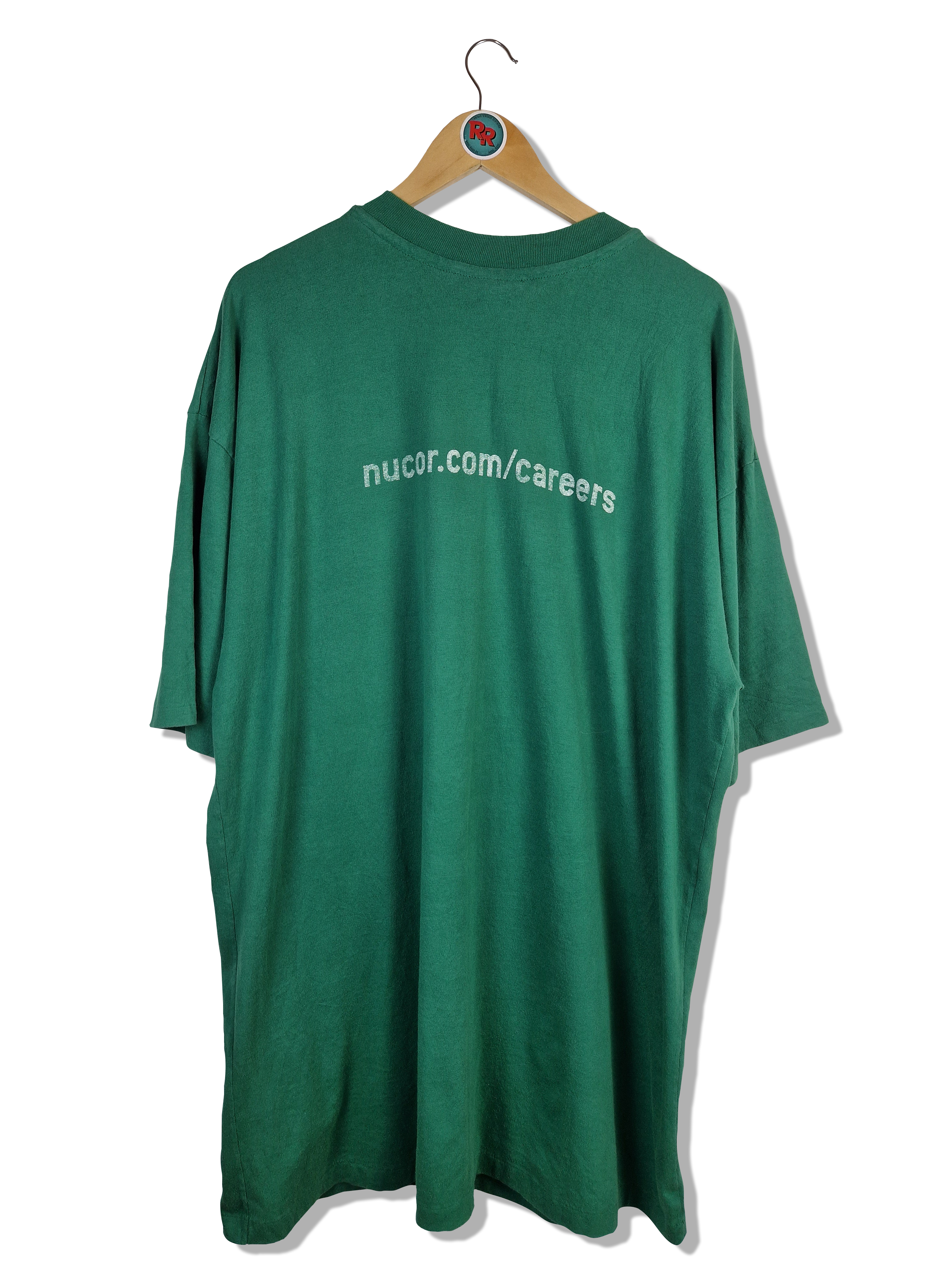 Vintage Eagle USA Shirt "Green Steel" Single Stitched Made In USA Grün 3XL - RareRags
