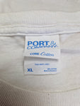 Vintage Port & Company Shirt Ford "Build Tough" Weiß XL