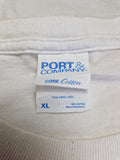 Vintage Port & Company Shirt Ford "Build Tough" Weiß XL