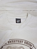 Vintage Screen Stars Shirt 80s Hershey Werbung "The Sweetest Show" Made In USA Weiß XL