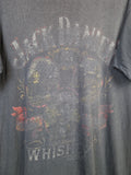 Vintage Oneita Shirt 1988 Jack Daniels Single Stitched Made In USA Schwarz/Grau XL